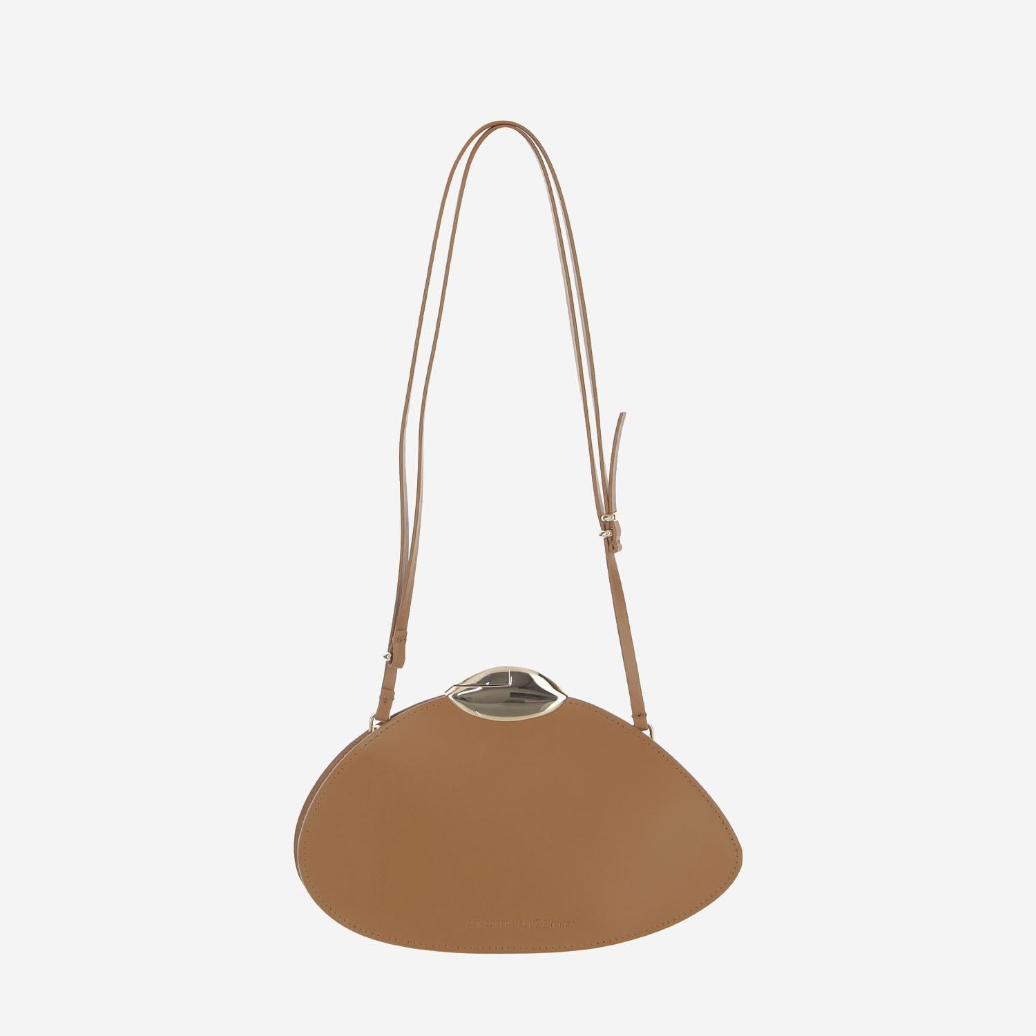 BORSA BELLE DE JOUR IN PELLE BELLEDEJOUR CARAMEL BENEDETTA BRUZZICHES 