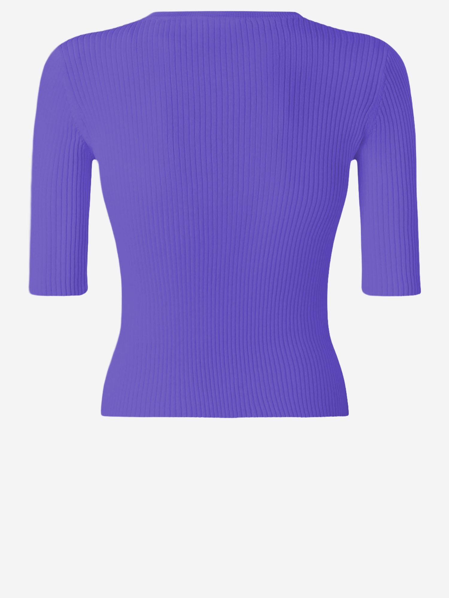 PULLOVER IN MISTO LANA A MANICHE CORTE CON LOGO 102017 A18MW21 PINKO 