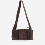 Borsa a tracolla Utilitaire in pelle scamosciata 5BC205 2CSSF0003 MIU MIU 