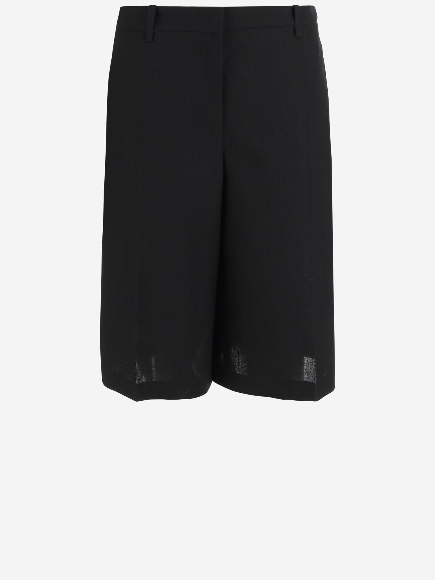PANTALONI CORTI IN LANA J02KA0353 J41557001 JIL SANDER 