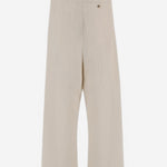 PANTALONI A RIGHE IN MISTO COTONE 010909 3360005 DRIES VAN NOTEN 
