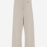 PANTALONI A RIGHE IN MISTO COTONE 010909 3360005 DRIES VAN NOTEN 