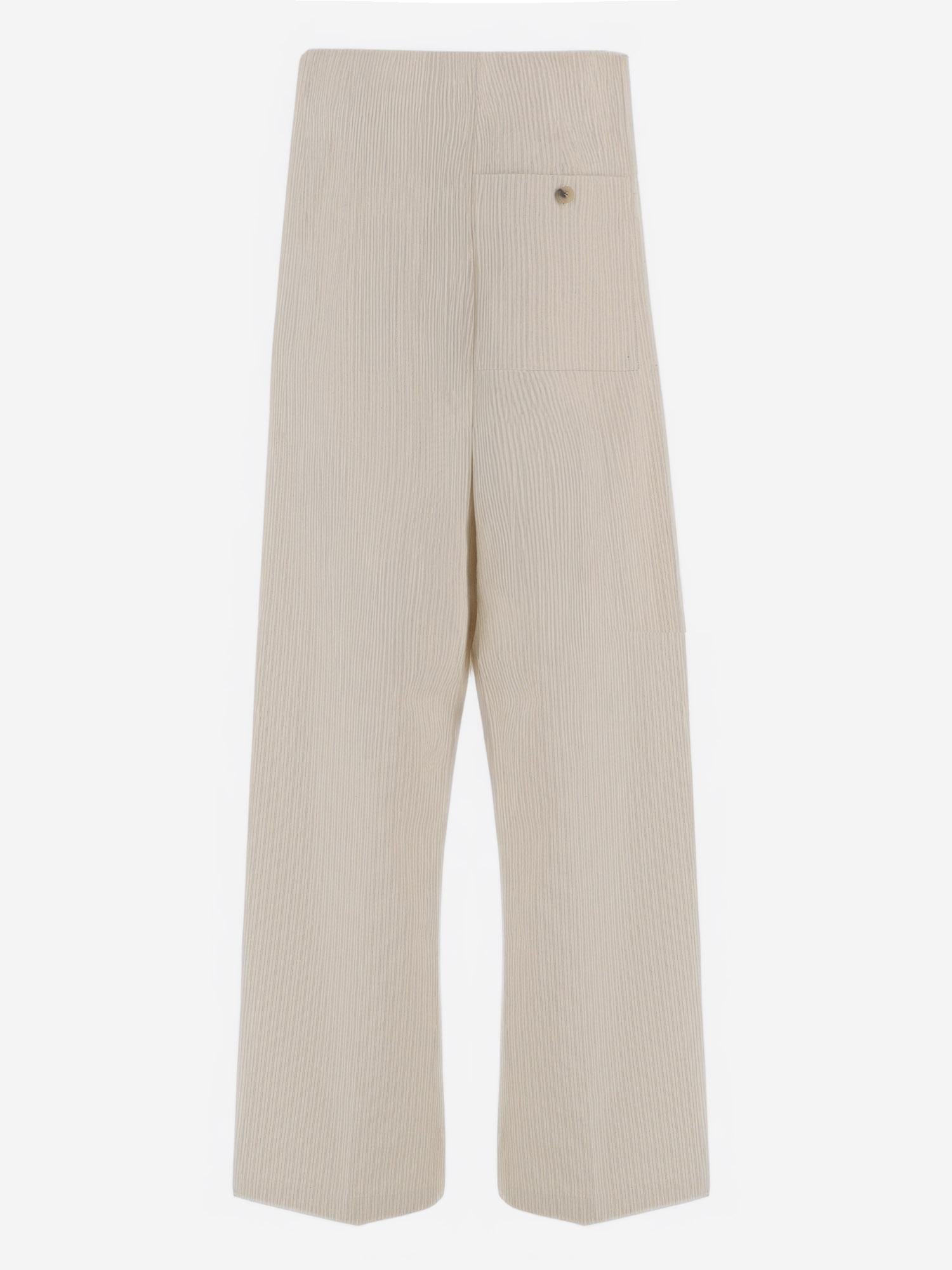 PANTALONI A RIGHE IN MISTO COTONE 010909 3360005 DRIES VAN NOTEN 