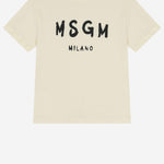 T-SHIRT IN COTONE CON LOGO S6MSJUTH001 013 MSGM KIDS 