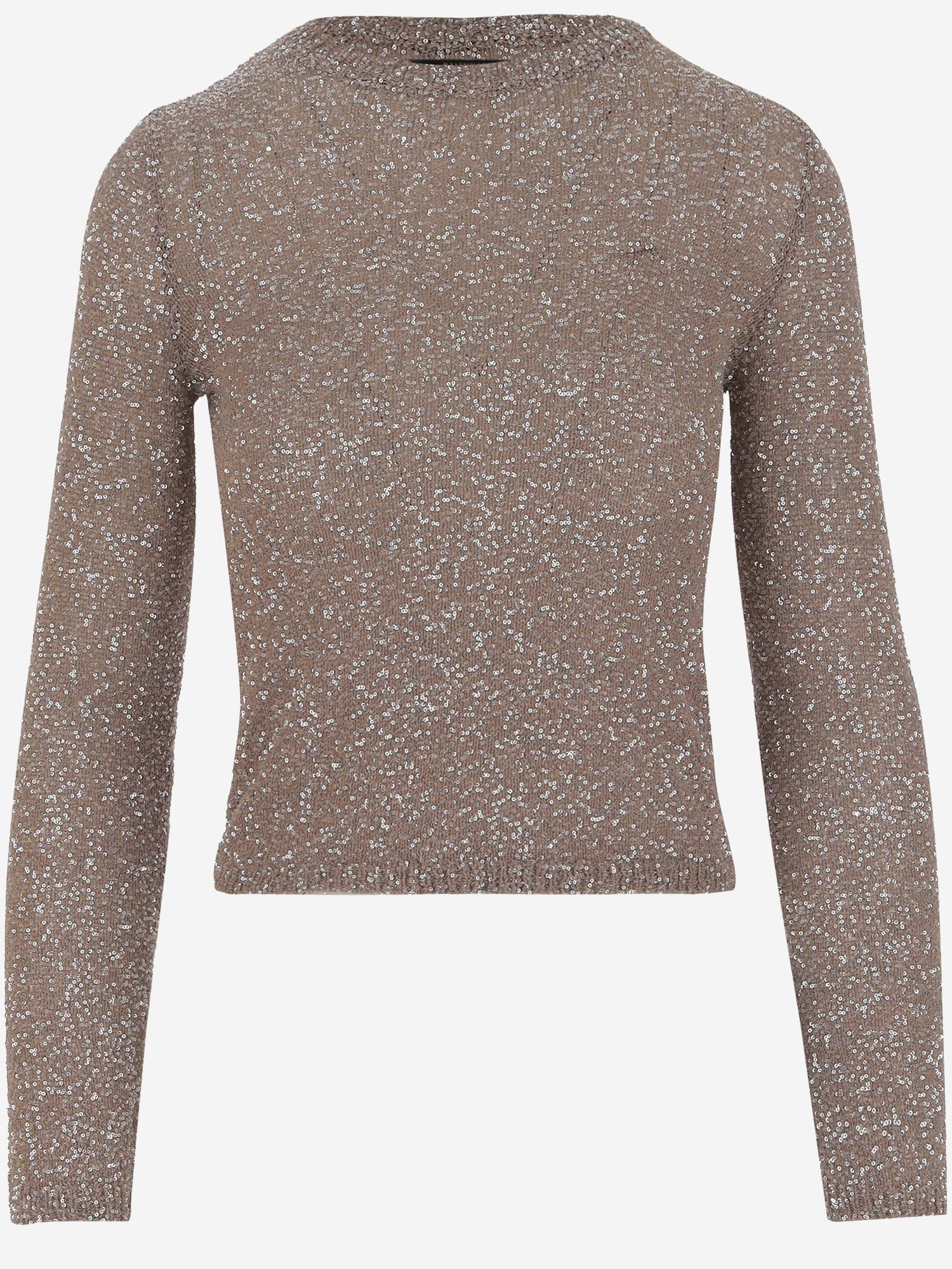 PULLOVER IN VISCOSA CON PAILLETTES 813115 T71962182 BALENCIAGA 