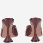 SANDALI Lupita  IN PELLE LUPITASLIPPER WINE AMINA MUADDI 
