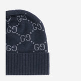 Beanie in jacquard di cashmere GG 811392 4GABX4169 GUCCI 