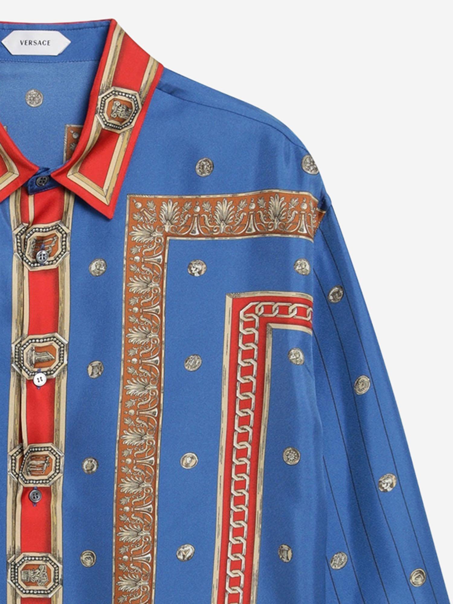 CAMICIA IN SETA CON STAMPA THE RINGMASTER 1024520 1A179535UJ30 VERSACE 