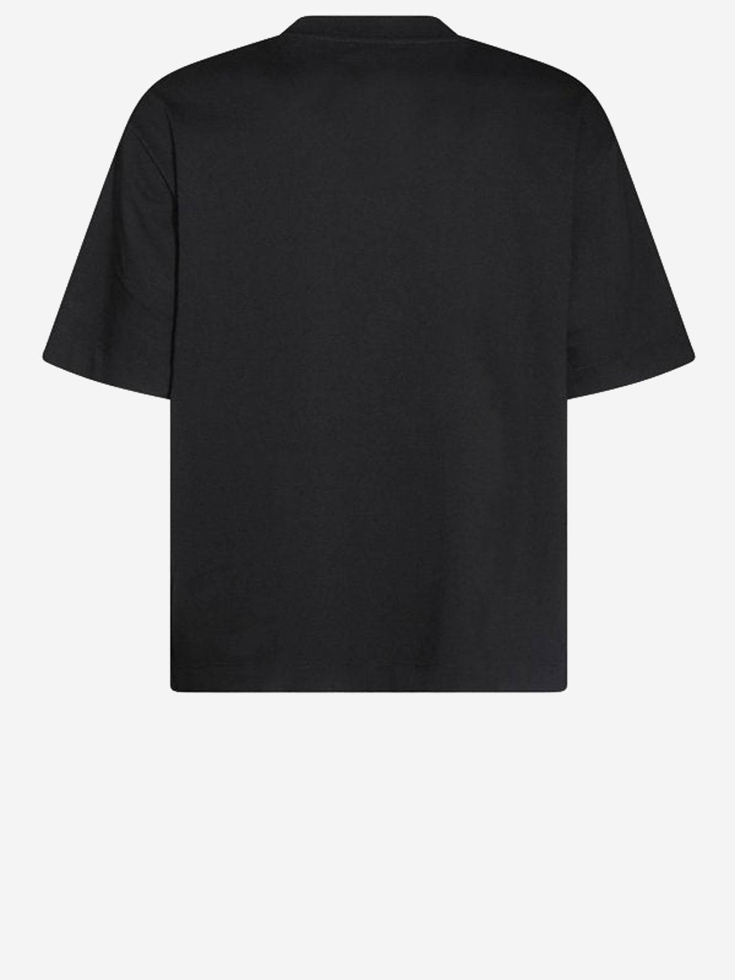 T-SHIRT IN COTONE CON LOGO OMAA120C99JER008 1001 OFF-WHITE 