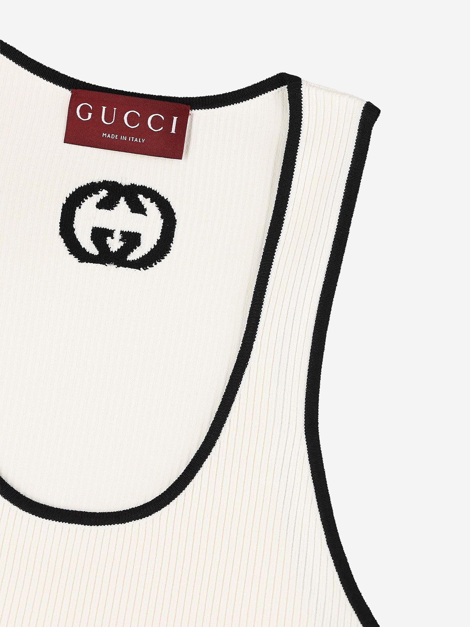 CANOTTA A COSTE CON INTARSIO 852456 XKFCZ9232 GUCCI 