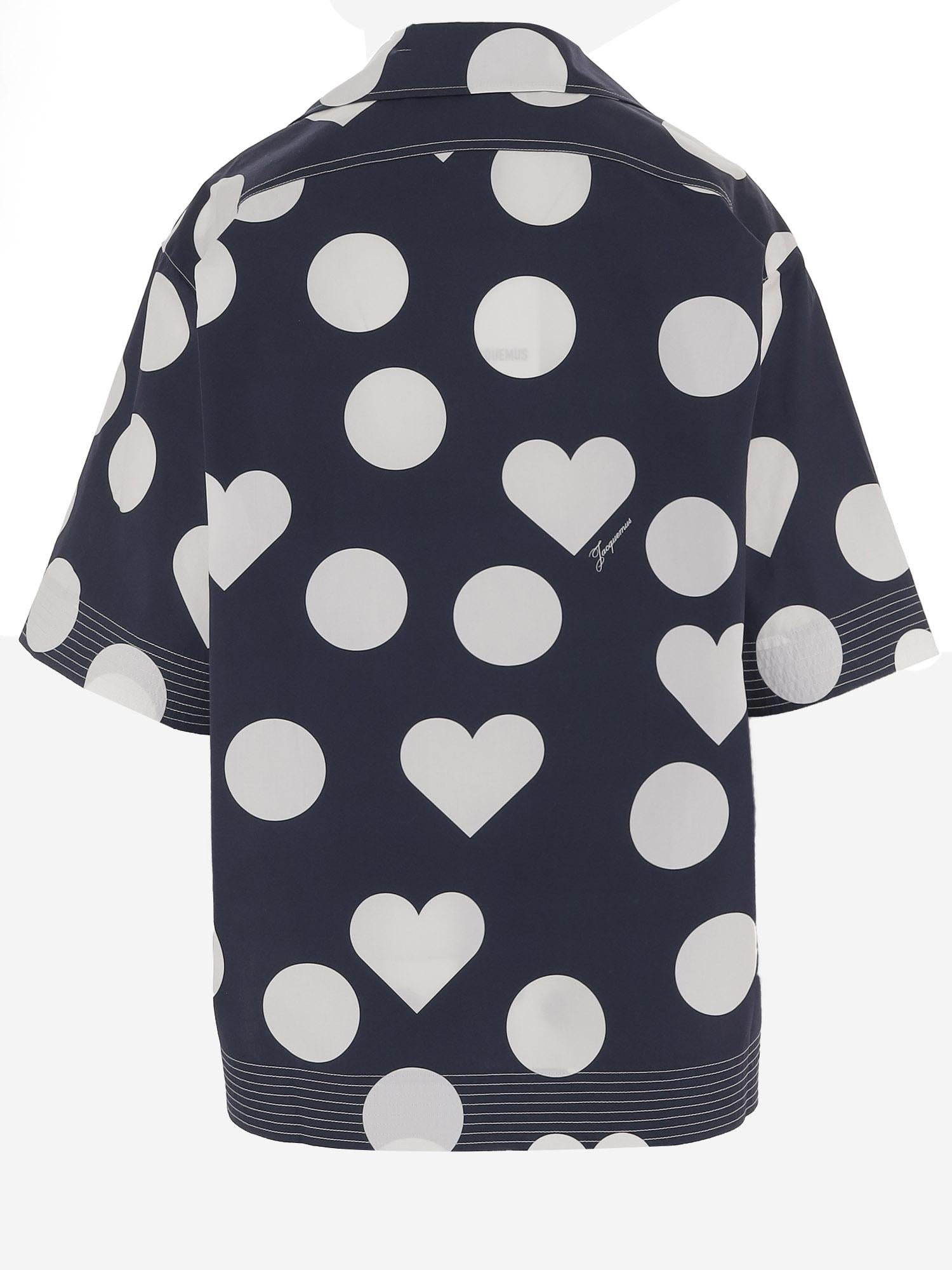 CAMICIA IN COTONE CON STAMPA FANTASIA SHW00567AW00841 3HD JACQUEMUS 