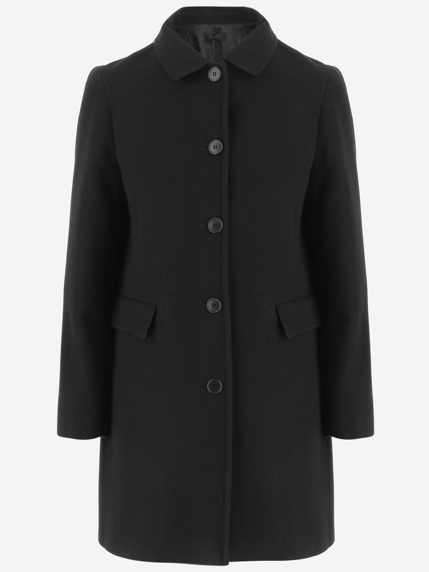 CAPPOTTO MONOPETTO IN MISTO VISCOSA 4460 4337N008 F.IT 