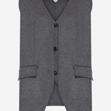 GILET MULTISTRATO IN LANA 835294 V4CB01307 BOTTEGA VENETA 