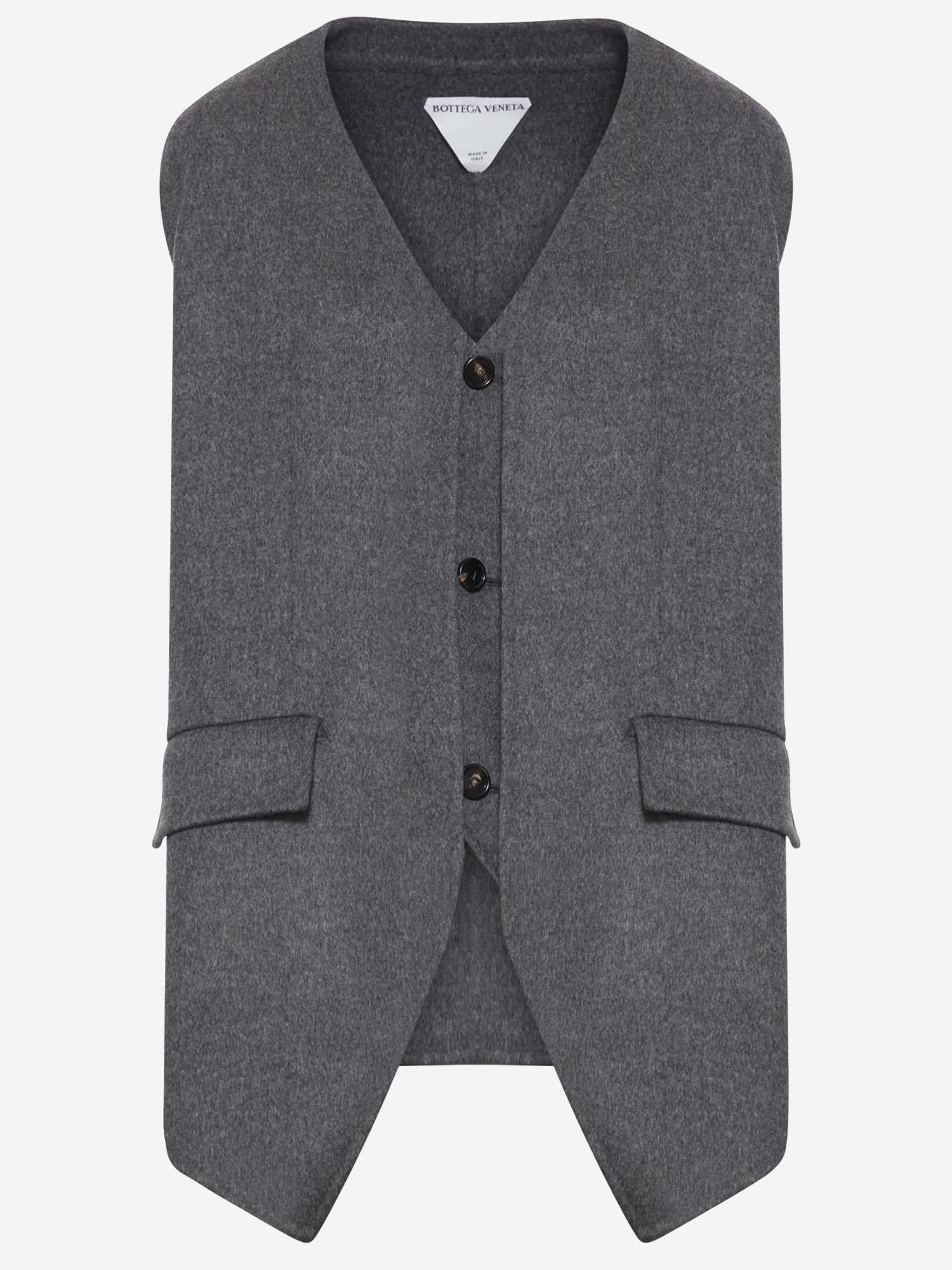 GILET MULTISTRATO IN LANA 835294 V4CB01307 BOTTEGA VENETA 