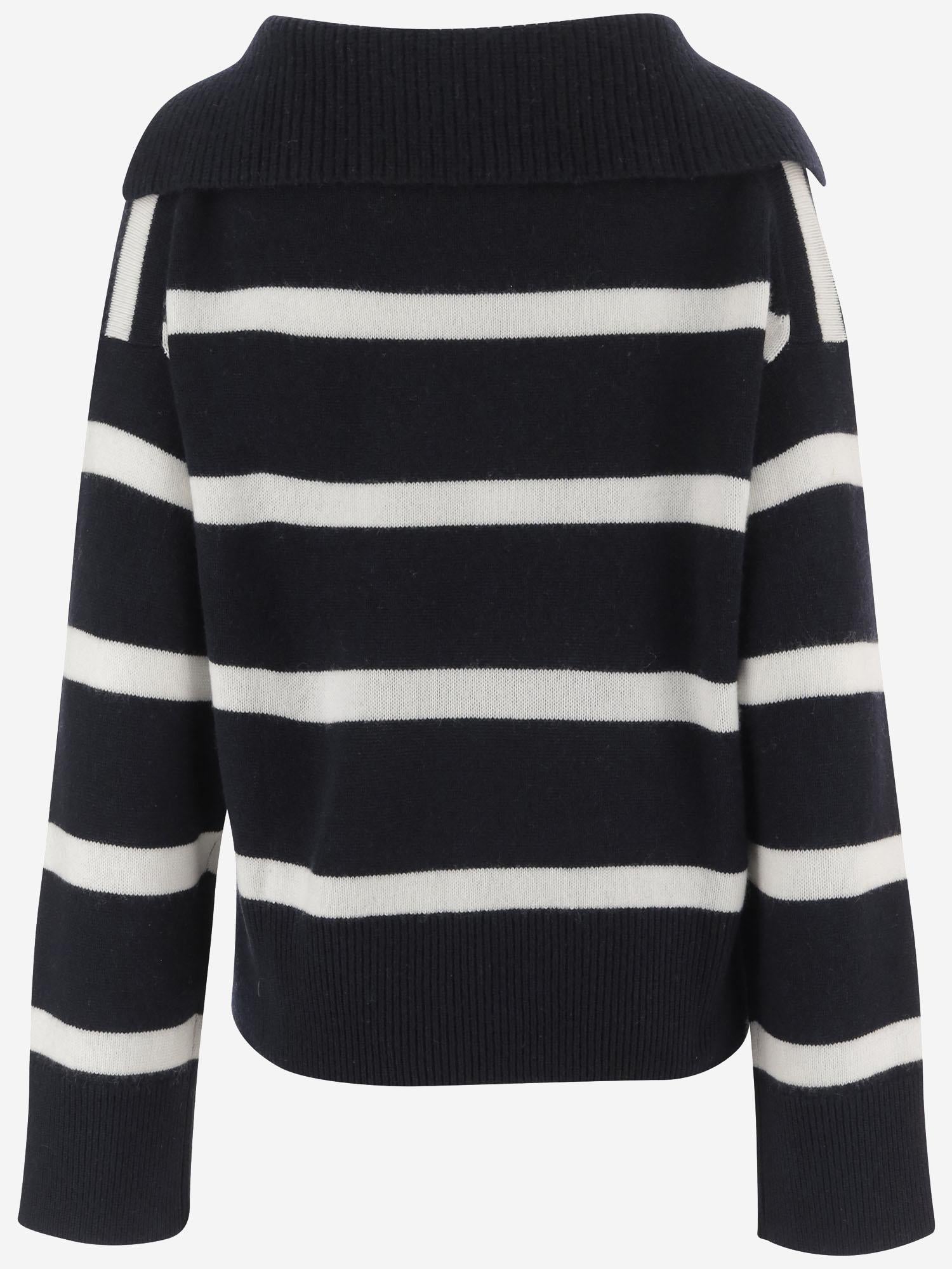 MAGLIONE A RIGHE  IN CASHMERE 26217023 1440 ALLUDE 