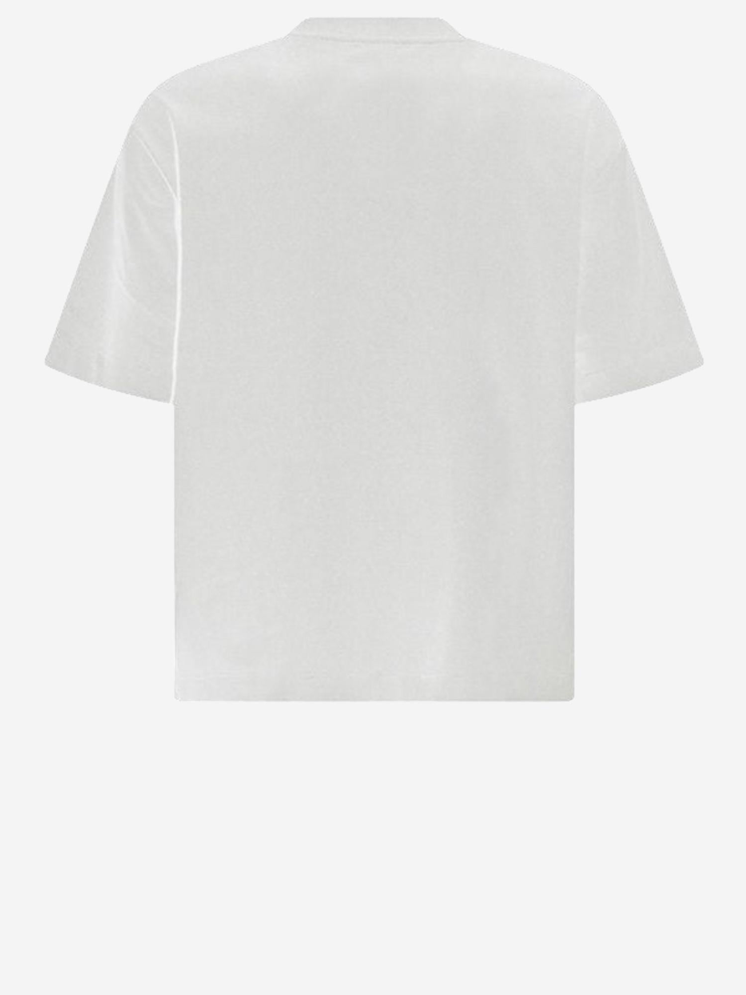 T-SHIRT IN COTONE CON LOGO OMAA120C99JER008 0110 OFF-WHITE 