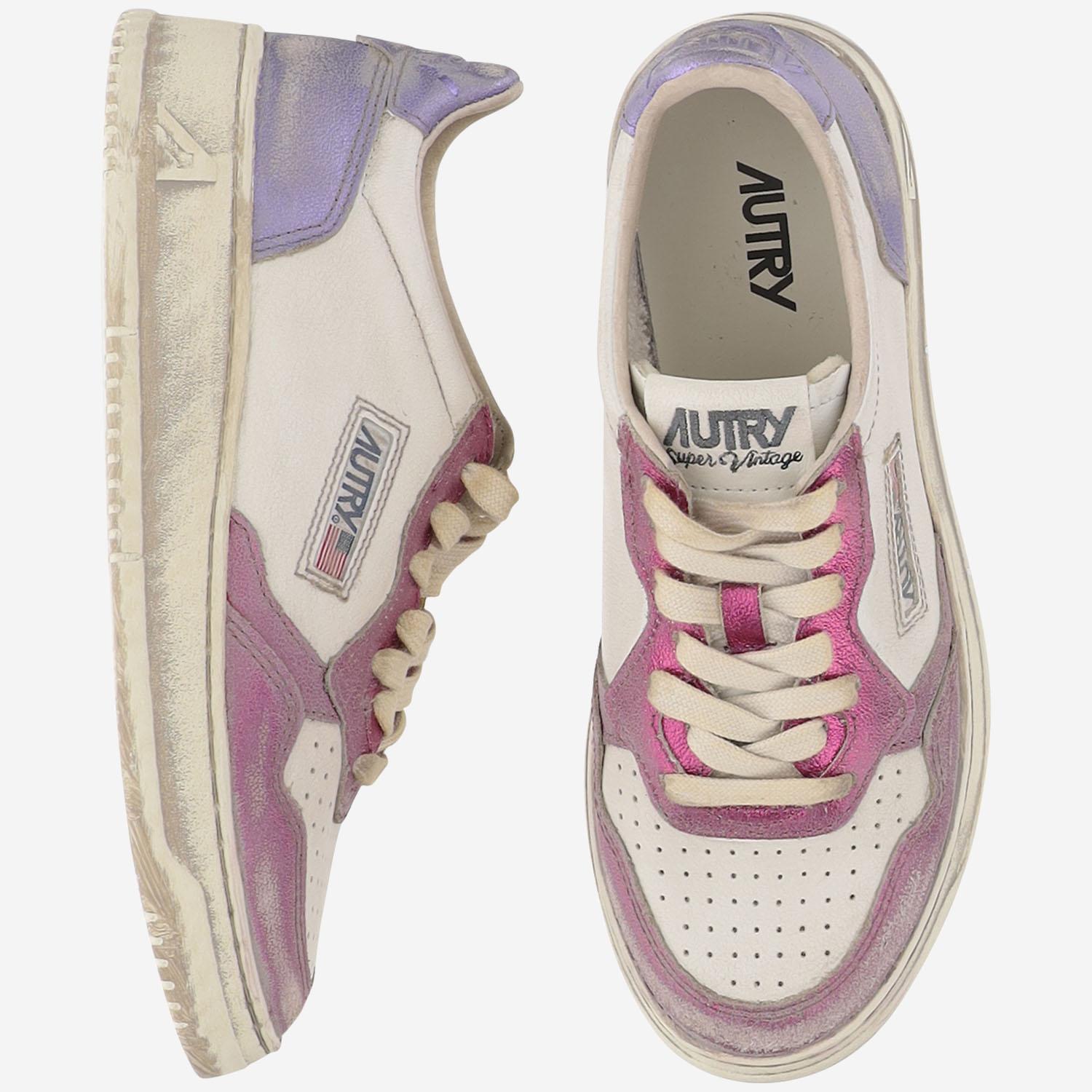 SNEAKERS LOW MEDALIST SUPER VINTAGE AVLWMT07 FUSCIAVIOL AUTRY 