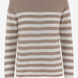 MAGLIA IN CASHMERE CON MOTIVO A RIGHE R2C103 414 BRUNO MANETTI 