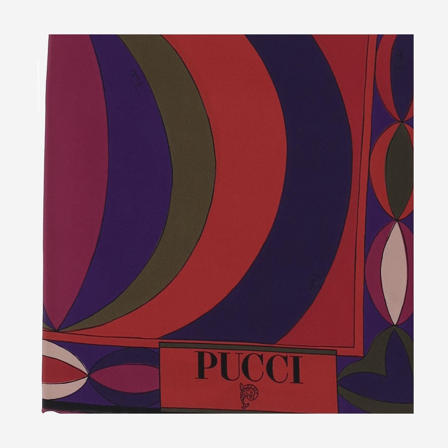 Foulard in seta con stampa 5UGB40 5UC102 EMILIO PUCCI 