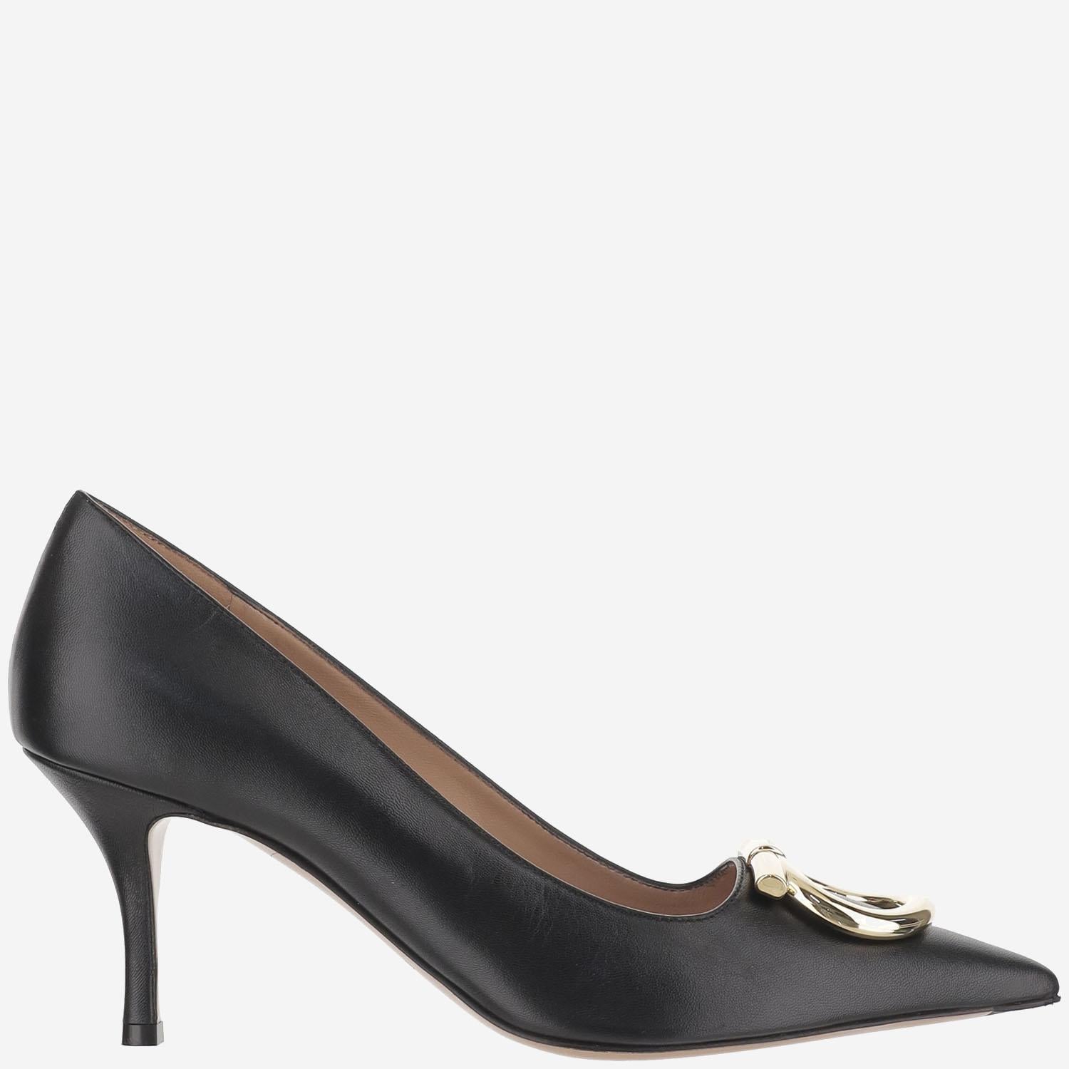 Décolleté maxi Gancini LARA70 001NERONEROAMARETTI SALVATORE FERRAGAMO 