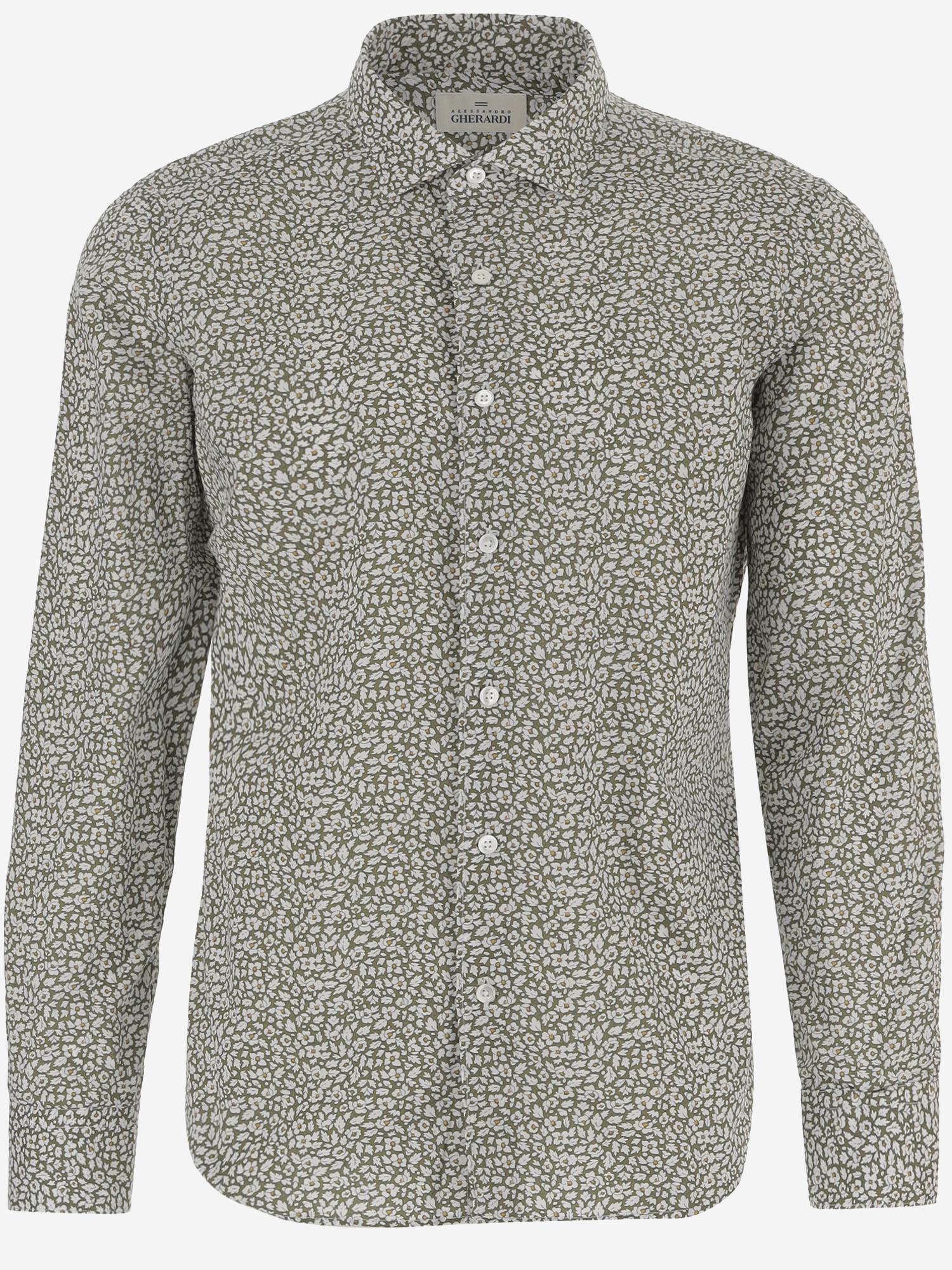 CAMICIA IN LINO CON MOTIVO FLOREALE REGENT7 7656720 GHERARDI 