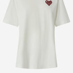 T-shirt con lettering Amore in strass 105526 A33IZR2 PINKO 