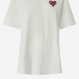 T-shirt con lettering Amore in strass 105526 A33IZR2 PINKO 