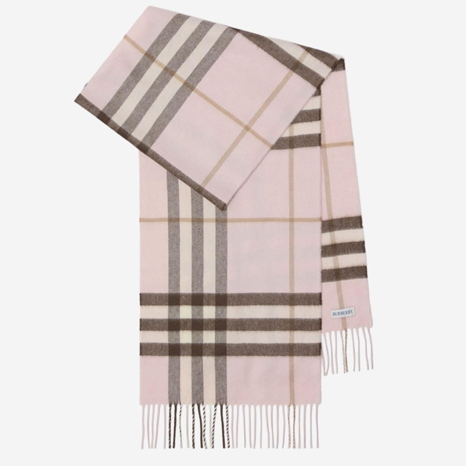 SCIARPA IN CASHMERE CON MOTIVO CHECK 8113947 BOWPINK BURBERRY 