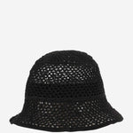 CAPPELLO BUCKET IN RETE CUFFIA BLACK REINHARD PLANK 