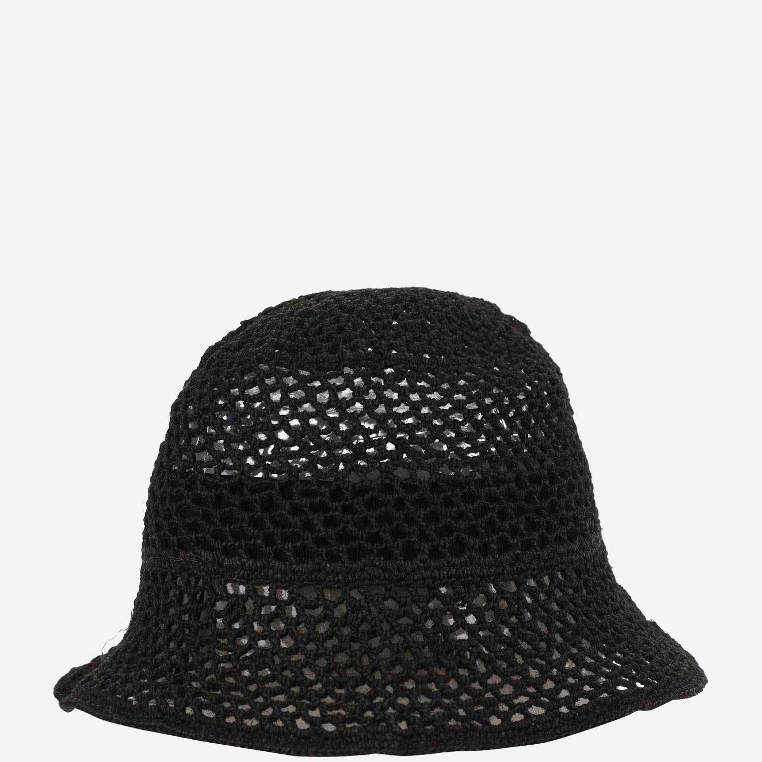 CAPPELLO BUCKET IN RETE CUFFIA BLACK REINHARD PLANK 
