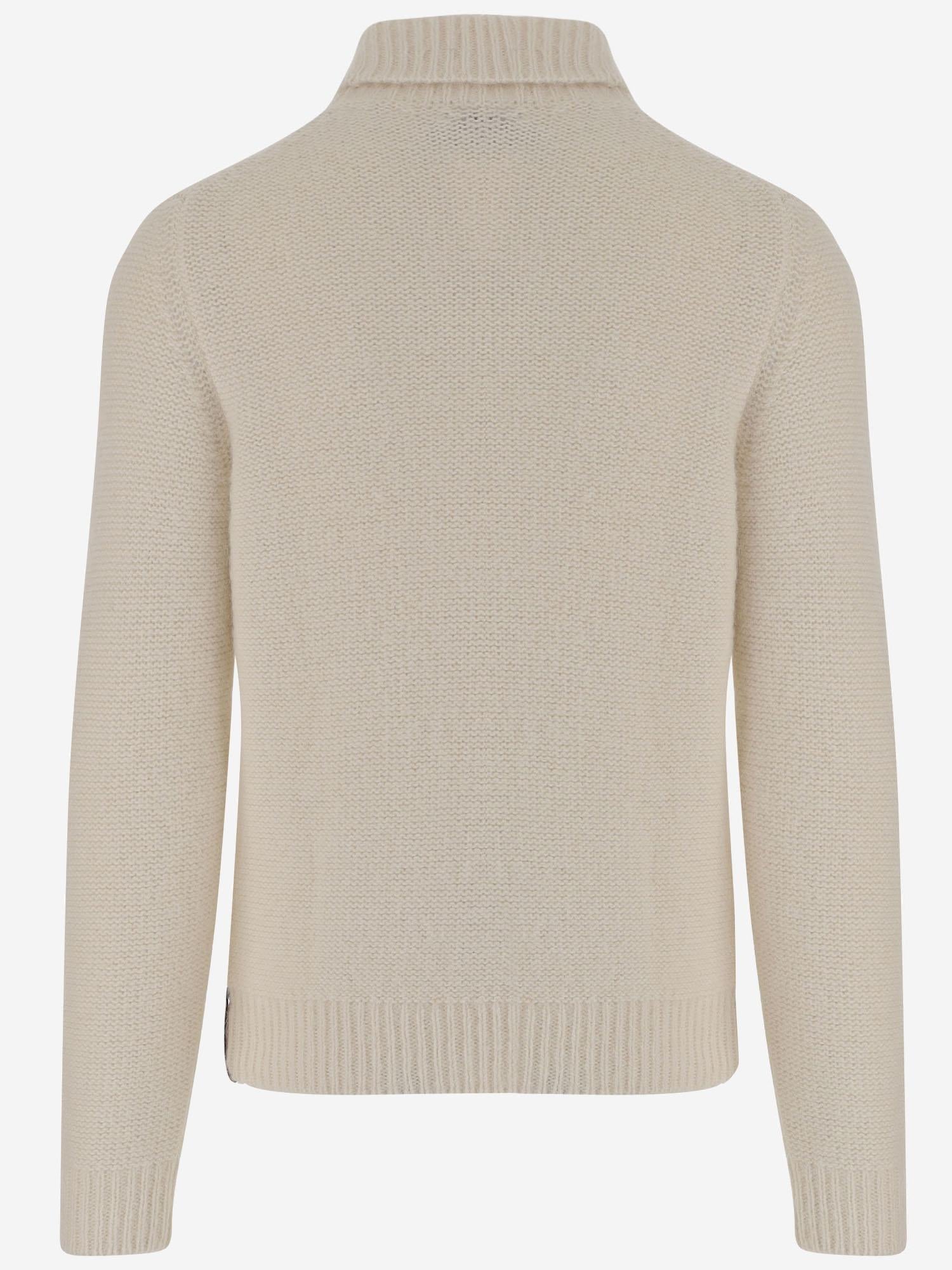 MAGLIA CON TRECCE IN COTONE E ALPACA K4138LW KBG K-WAY 