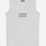 CANOTTA IN COTONE STRETCH CON LOGO 1023210 1A172221W000 VERSACE 