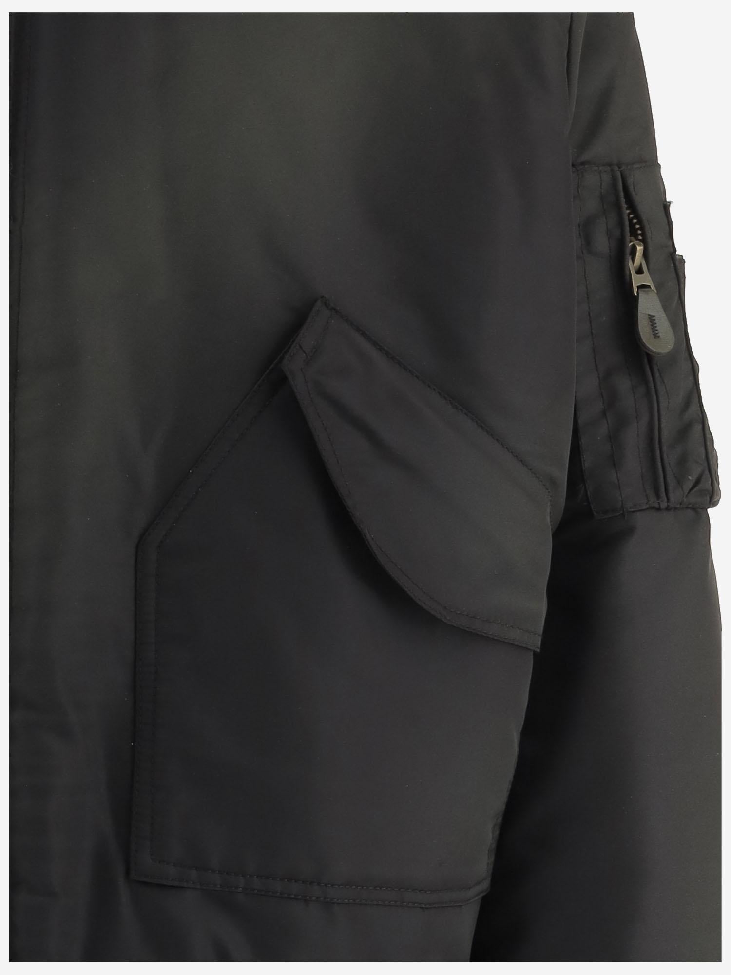 GIACCA BOMBER IN NYLON CON BORDI A COSTE BB004  CULTURA 