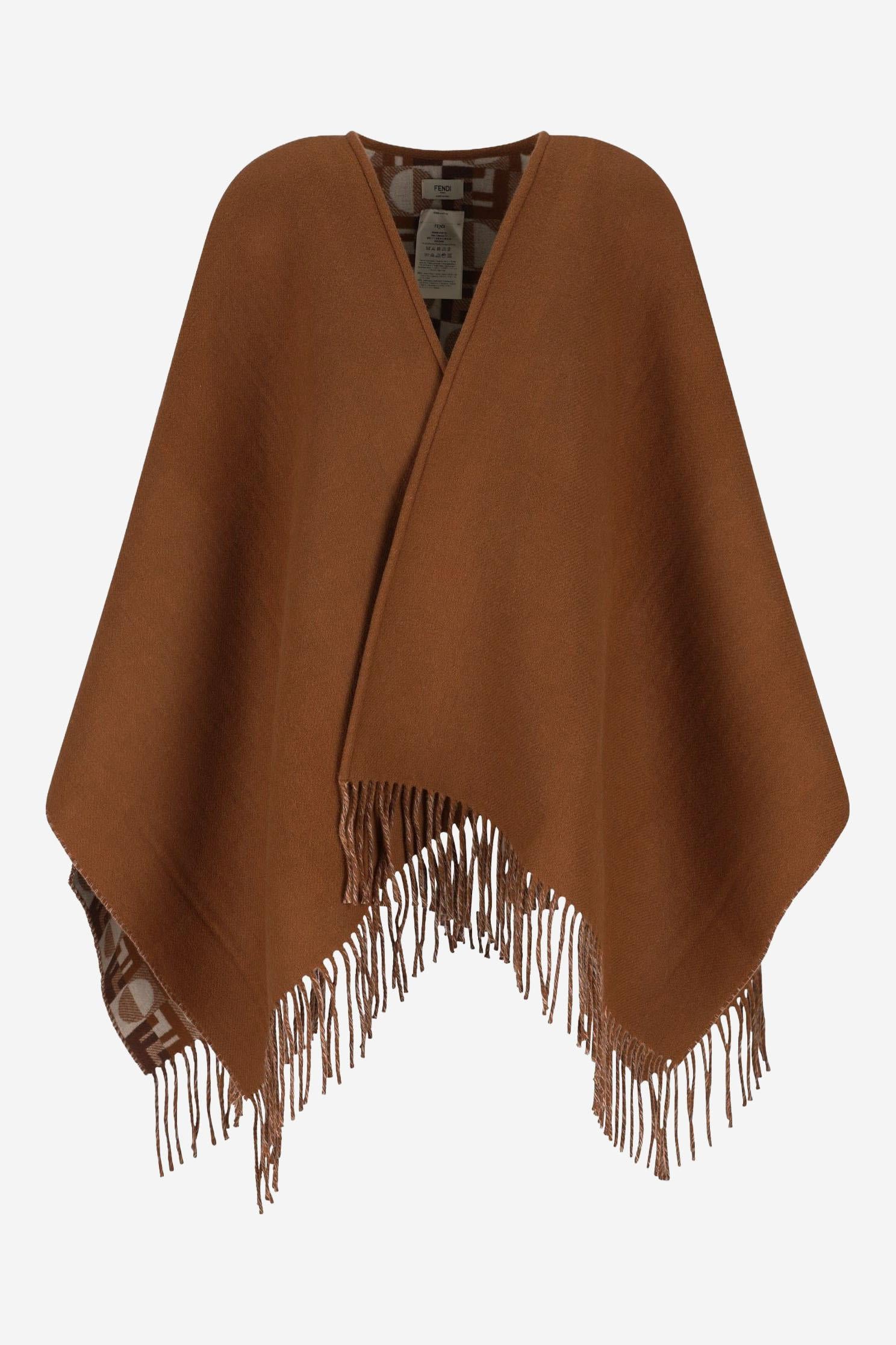 MANTELLA IN LANA E CASHMERE FXX808 AYKTF0X2L FENDI 
