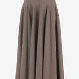 GONNA LUNGA IN LANA STRETCH BELLICO1234 003 MAX MARA 