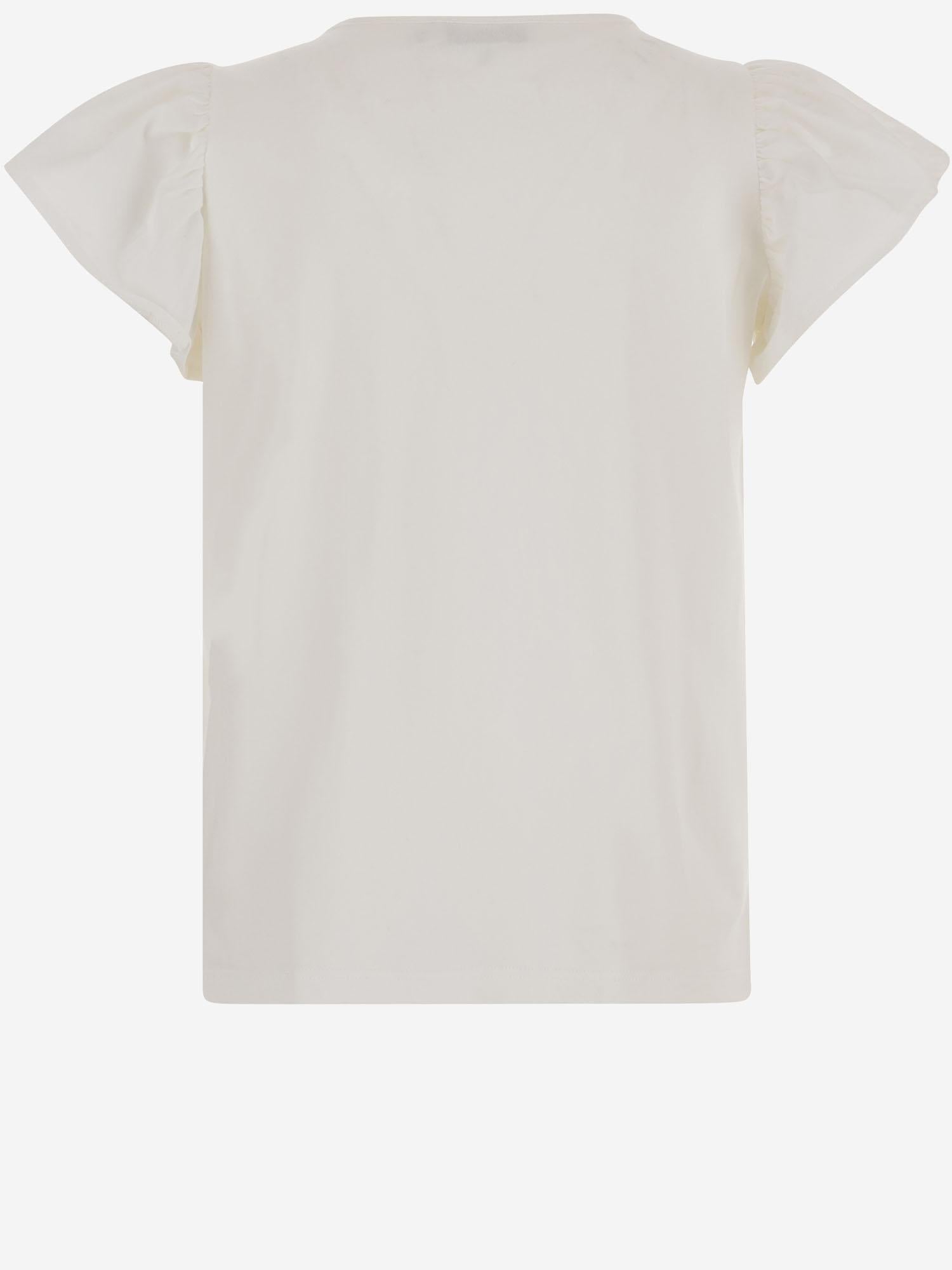 T-SHIRT IN COTONE CON MOTIVO CILIEGIE S06GTSK00008 102 BONPOINT KIDS 