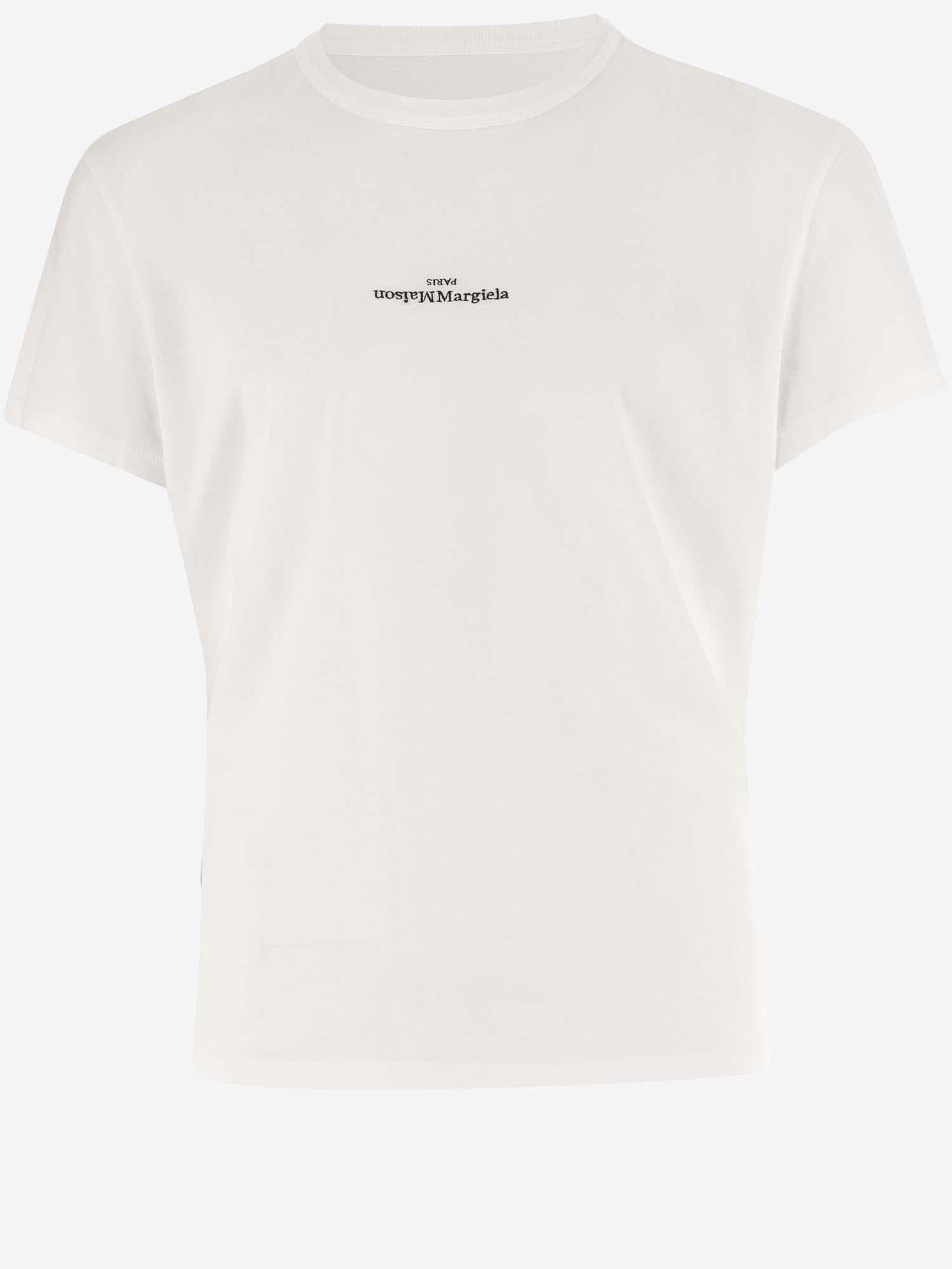 T-SHIRT IN COTONE CON LOGO S30GC0701 S22816994 MAISON MARGIELA 