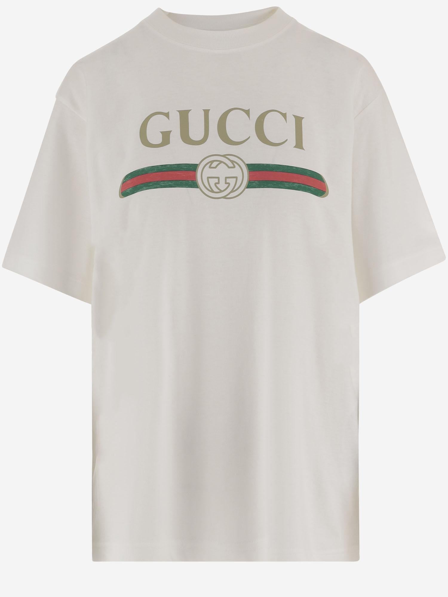 T-SHIRT IN COTONE e seta 865015 XJHUF9280 GUCCI 