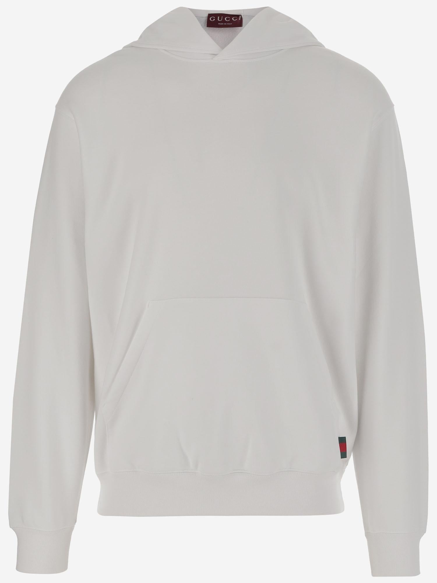 FELPA IN COTONE CON WEB 814900 XJG2U9074 GUCCI 