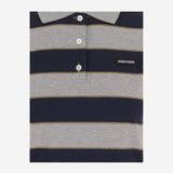 POLO IN COTONE CON MOTIVO A RIGHE MJN536 14RTF005R MIU MIU 