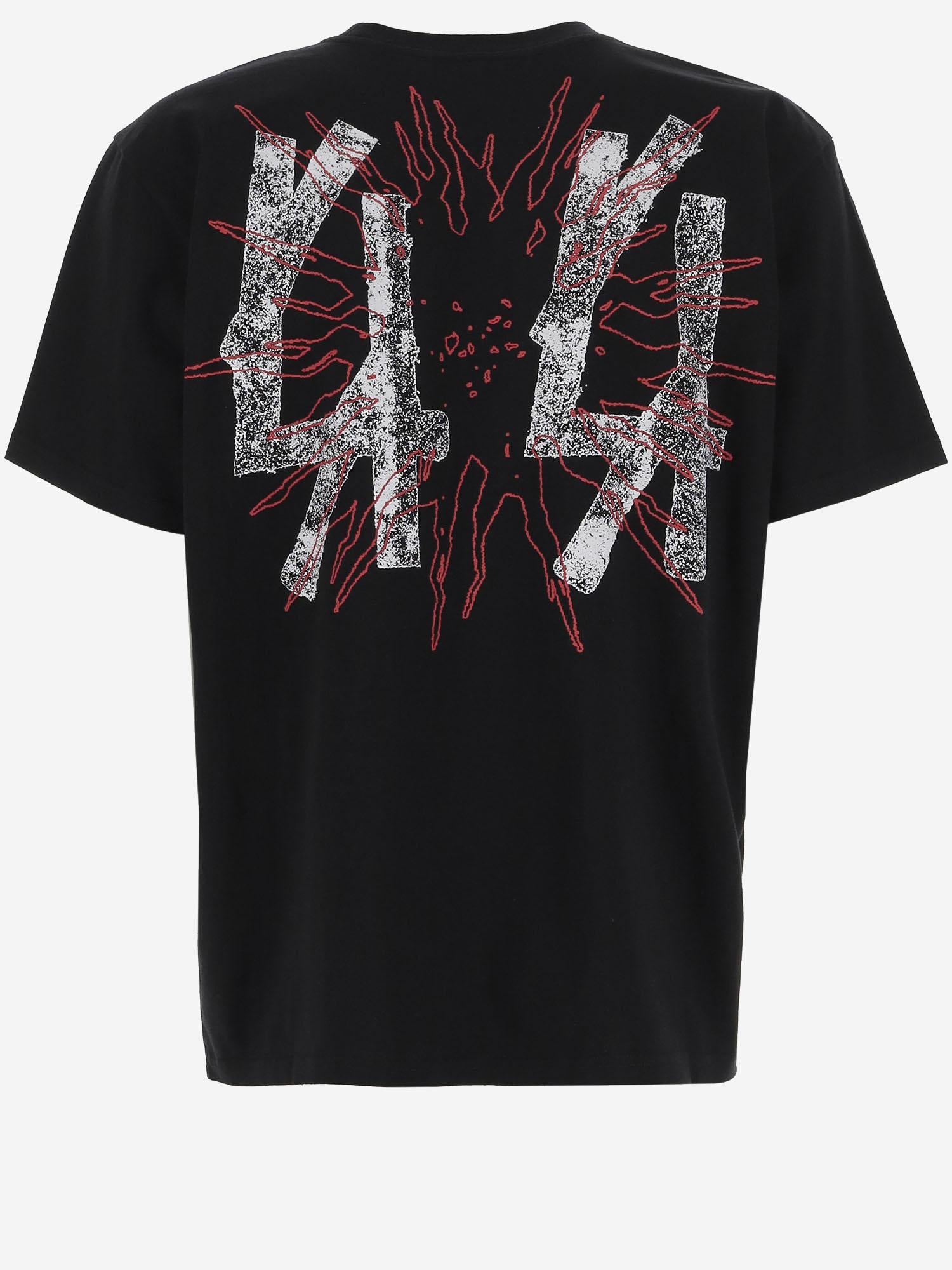 T-SHIRT IN COTONE CON STAMPA B0030556 FA582P675 44 LABEL GROUP 