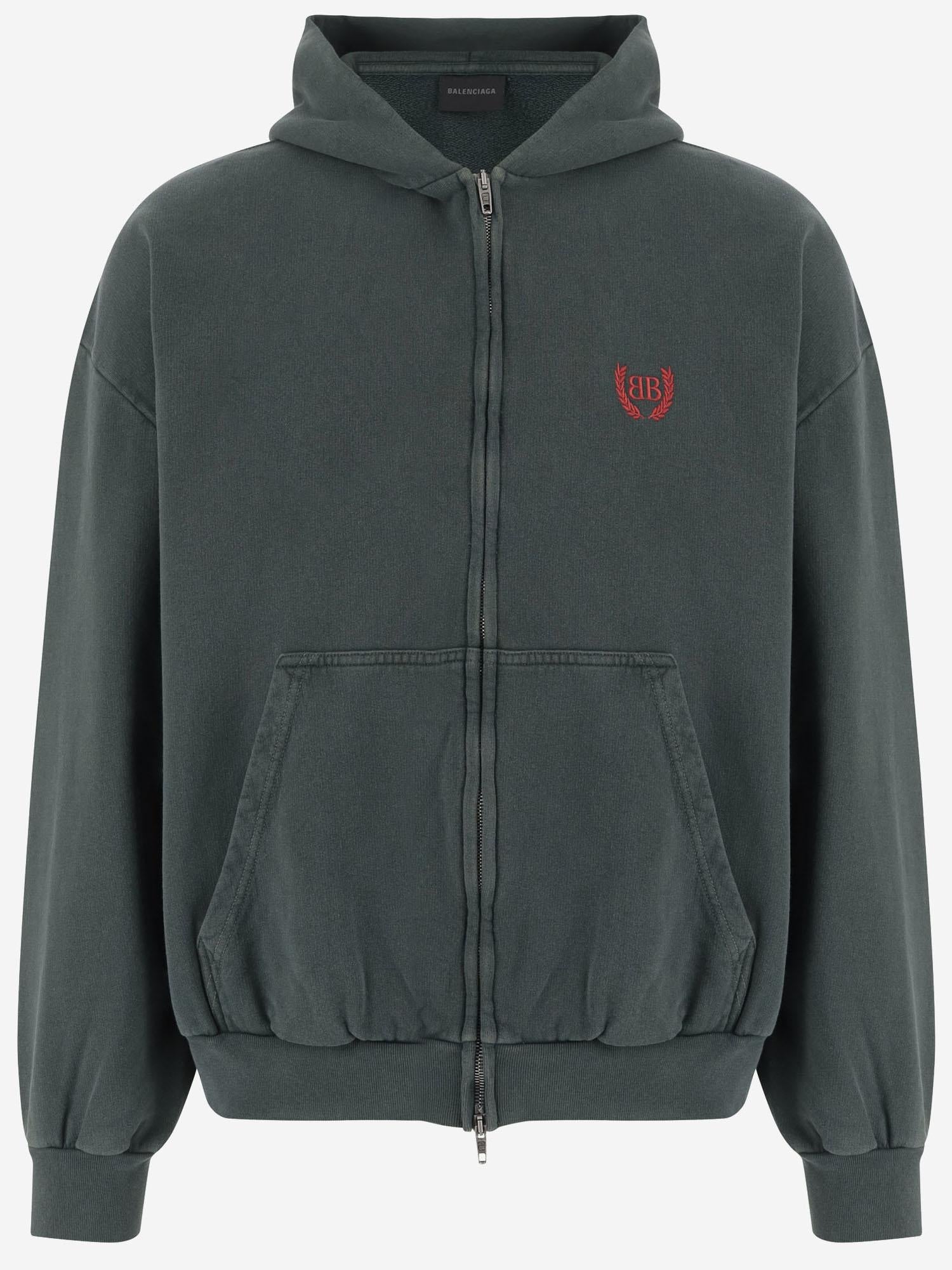 FELPA IN COTONE CON LOGO 803264 TSVC63044 BALENCIAGA 