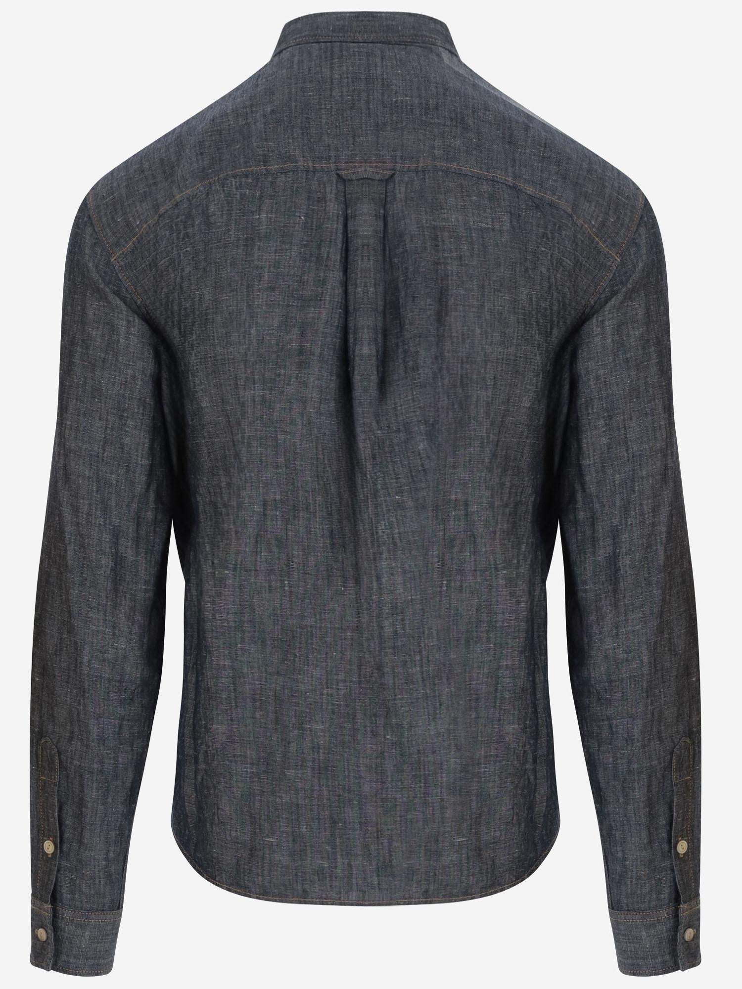 CAMICIA IN COTONE E LINO S74DM0896 D30012470 DSQUARED2 