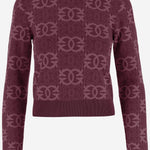 MAGLIA LOVE BIRDS IN MISTO VISCOSA 106041 A2YDRW2 PINKO 
