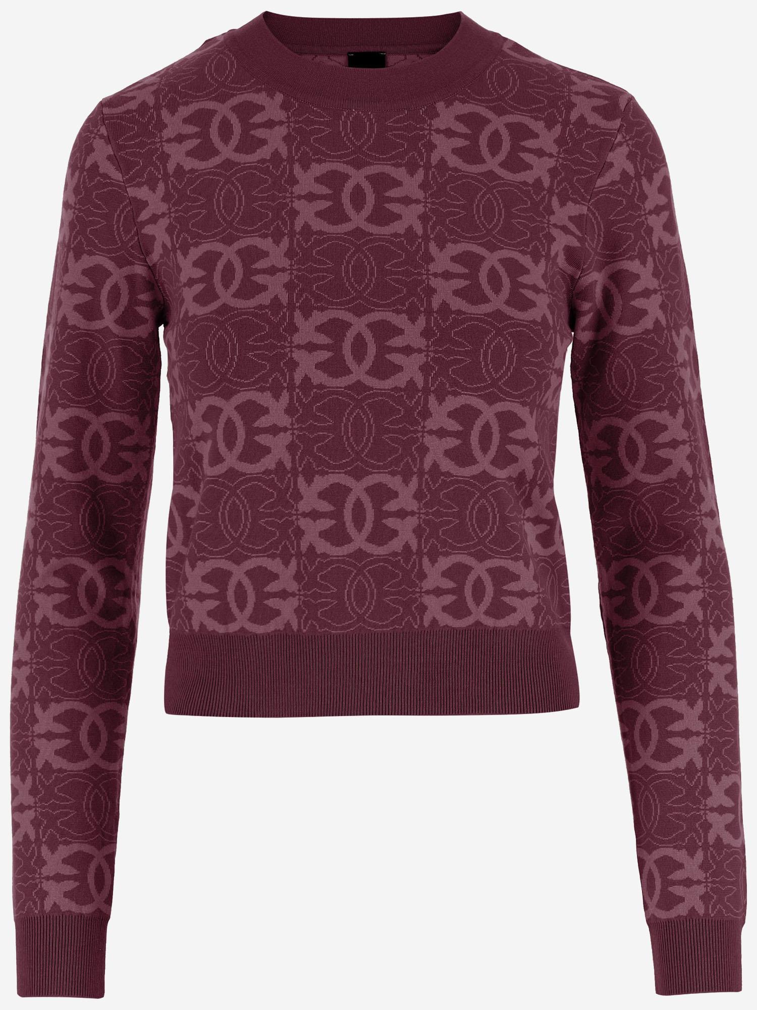 MAGLIA LOVE BIRDS IN MISTO VISCOSA 106041 A2YDRW2 PINKO 