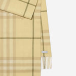 SCIARPA IN CASHMERE CON MOTIVO CHECK 8112710 BUFFYELLOW BURBERRY 
