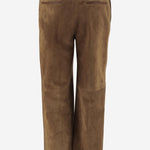 PANTALONI IN SUEDE CON MORSETTO 815074 XNA6B2234 GUCCI 