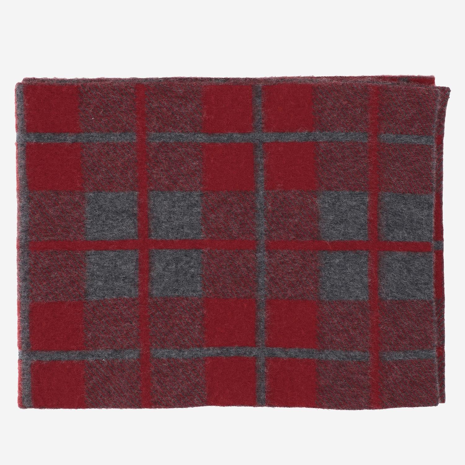 SCIARPA CON MOTIVO A QUADRI IN LANA E CASHMERE A25319AL CHARBY GUEST IN RESIDENCE 