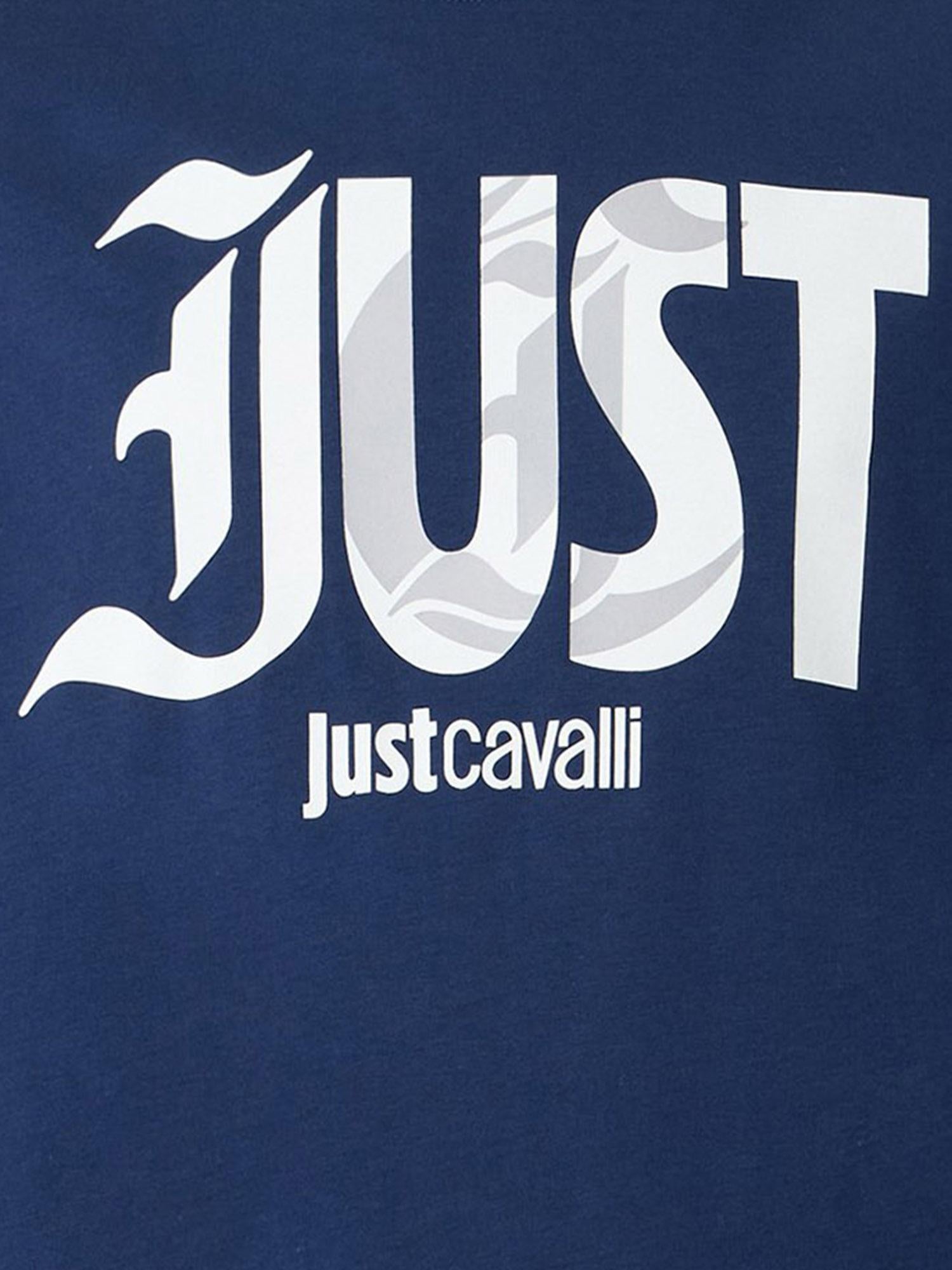 T-SHIRT IN COTONE CON STAMPA LOGO 80OAHT28 CJ500204 JUST CAVALLI 