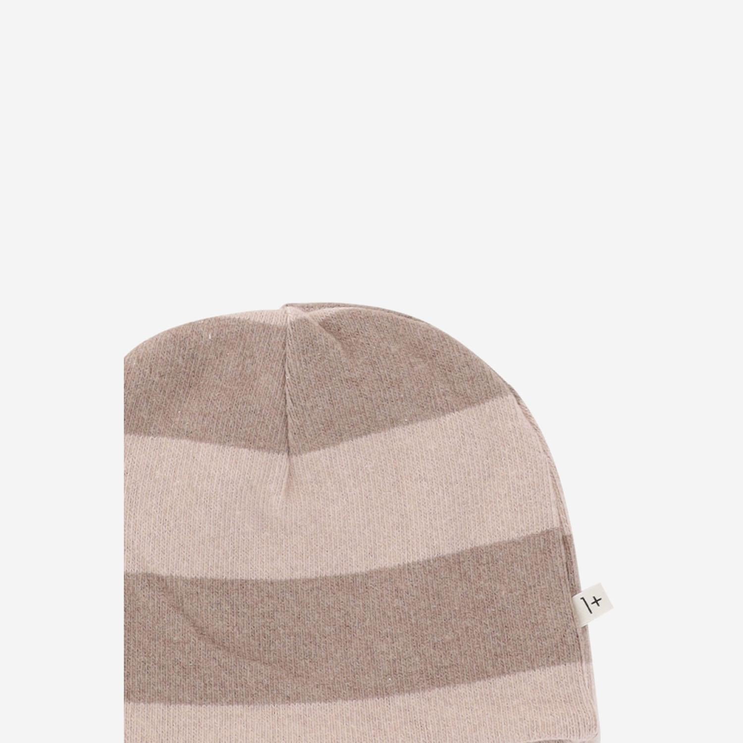 Beanie in misto cotone stretch 25W153 NUDE 1+ IN THE FAMILY KIDS 